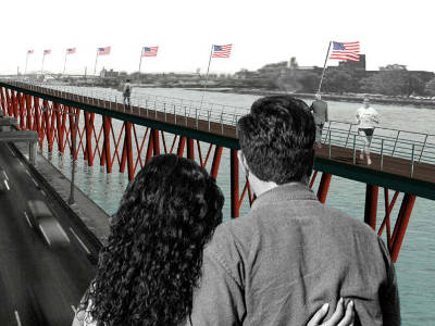 waterfront new york contest concorso percorso passerella sospesa