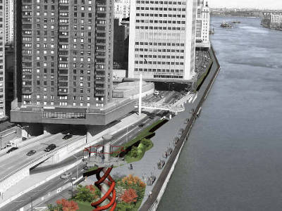 waterfront new york contest concorso vista prospettica