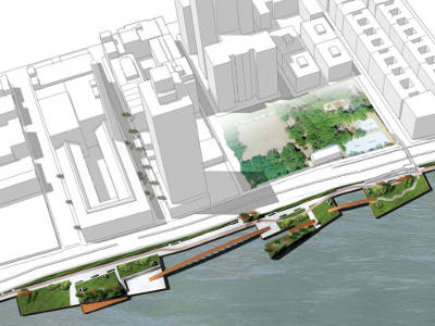 waterfront new york contest concorso vista prospettica verde urbano