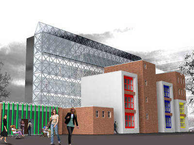 London Shoreditch Competition concorso scuola arte architettura render
